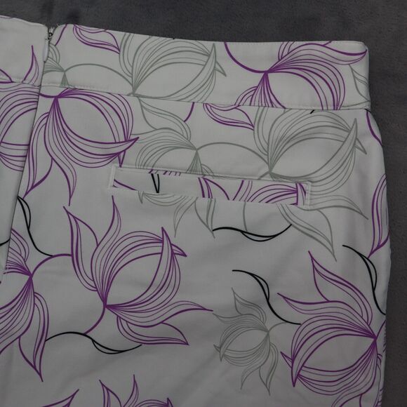 Tommy Armour Skort Womens 14 White High Rise Floral Dri Logic Golf Activewear - Picture 11 of 14